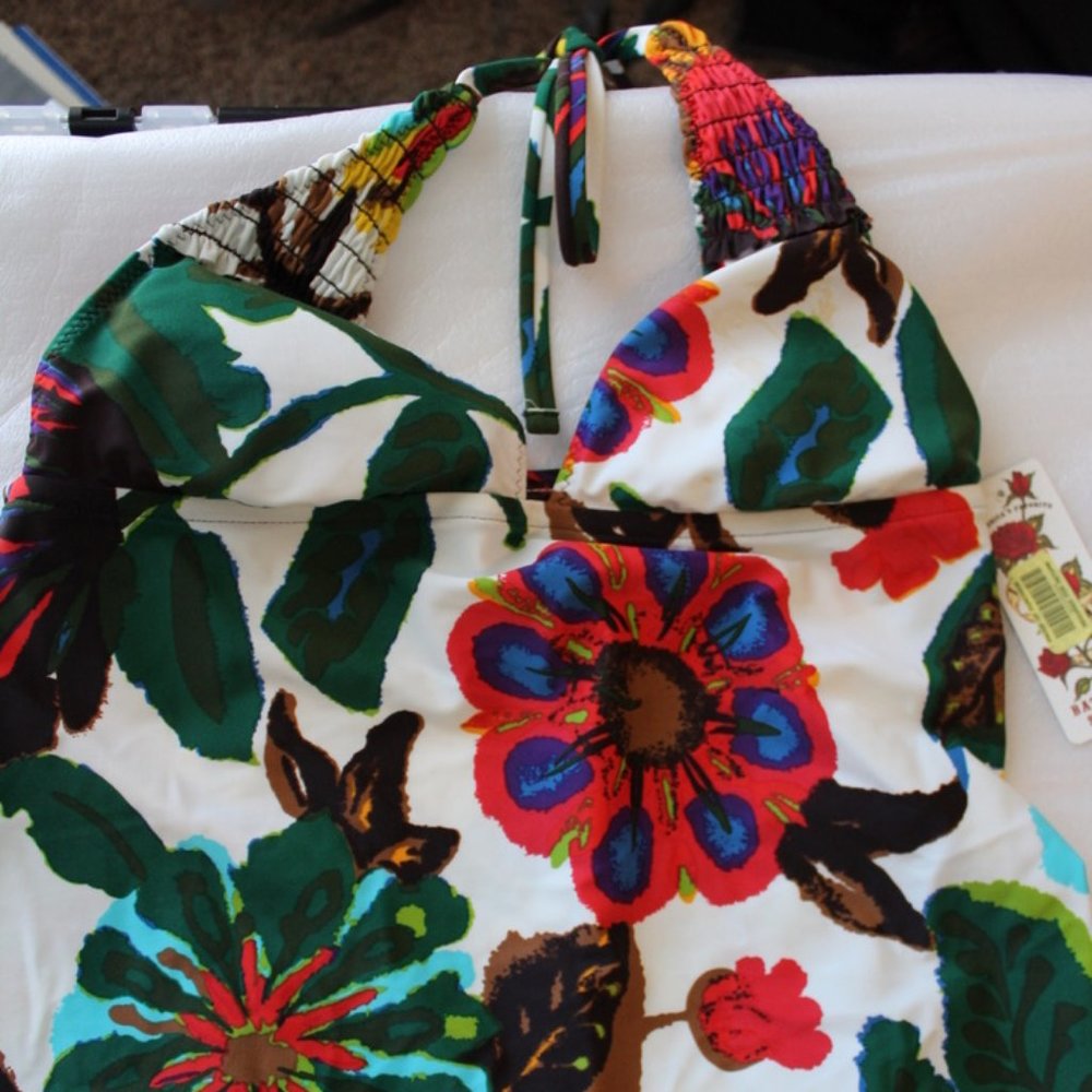 Lucky Brand Multicolor Floral Bikini